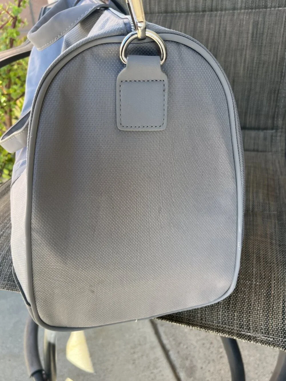 Giorgio Armani Fragrances Grey Duffle Travel Bag Gym Weekender Crossbody